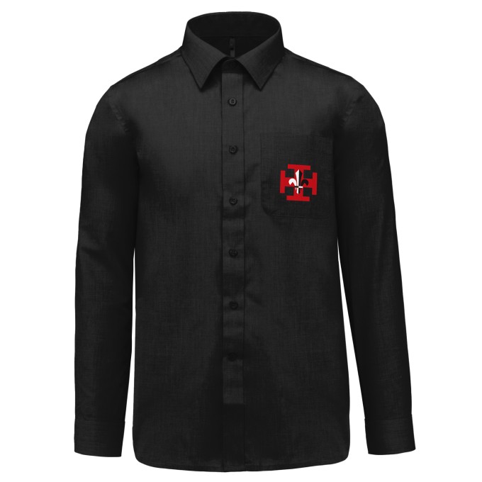 Chemise Homme légère à Manches Longues de qualité supérieure - Marquez votre Chemise Homme légère à Manches Longues avec votre Logo d'Entreprise (matériau de personnalisation haut de gamme, imprimé en France)